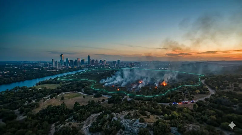 Should You Evacuate? Current Live Forest Wildfire and Smoke Map Today in Austin, TX | Real-Time Fire Tracking & Safety Alerts