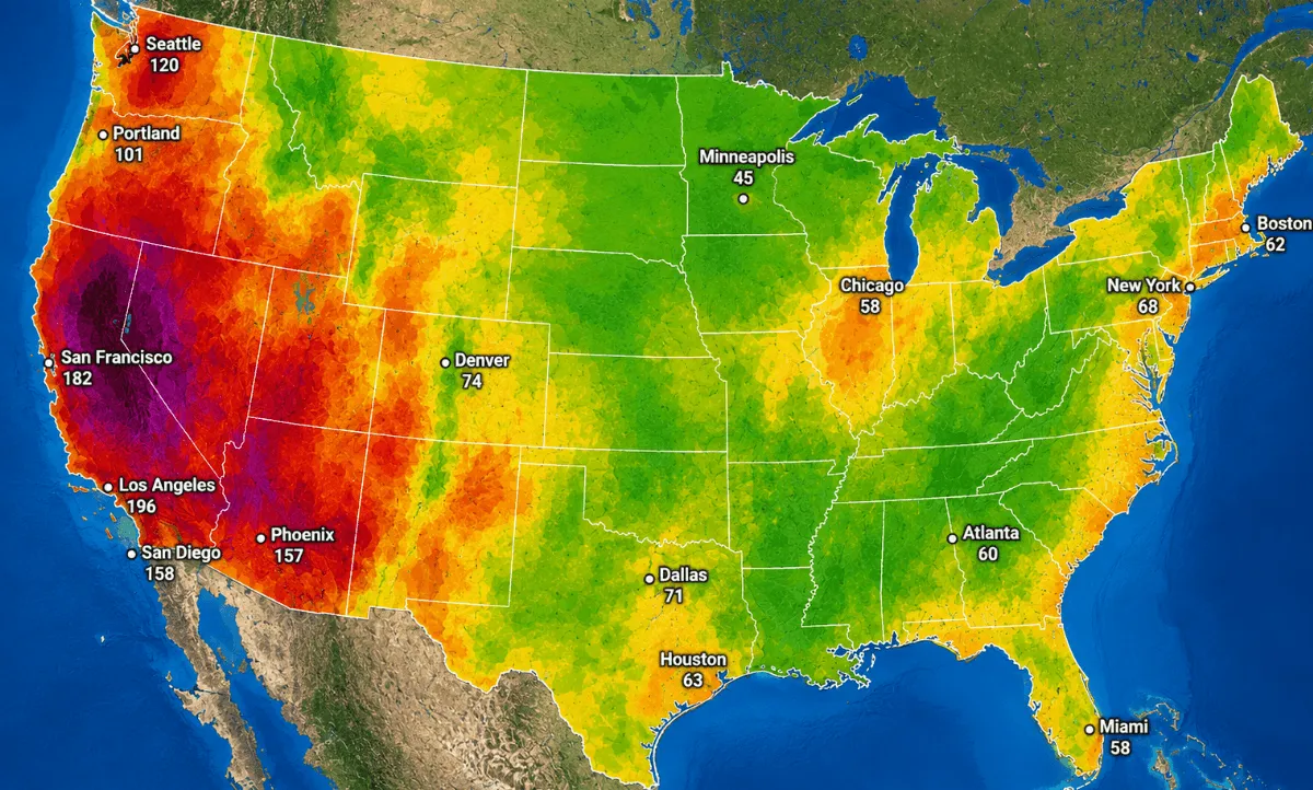 Live USA Wildfire and Smoke Map: National AQI Tracker and Indoor Protection Guide