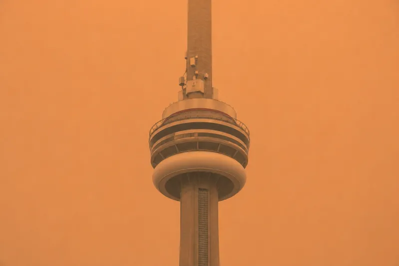 Check Today's Live Real Time Air Quality Index AQI Map in Toronto, ON Now