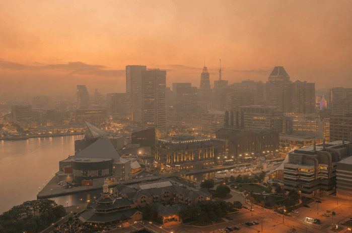 Current Live Maryland Forest Wildfire & Smoke Map Conditions Today