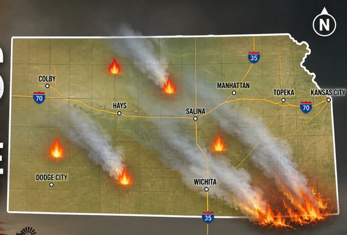 Current Live Forest Wildfire & Smoke Map Today Kansas: Is Your Area at Risk Right Now?