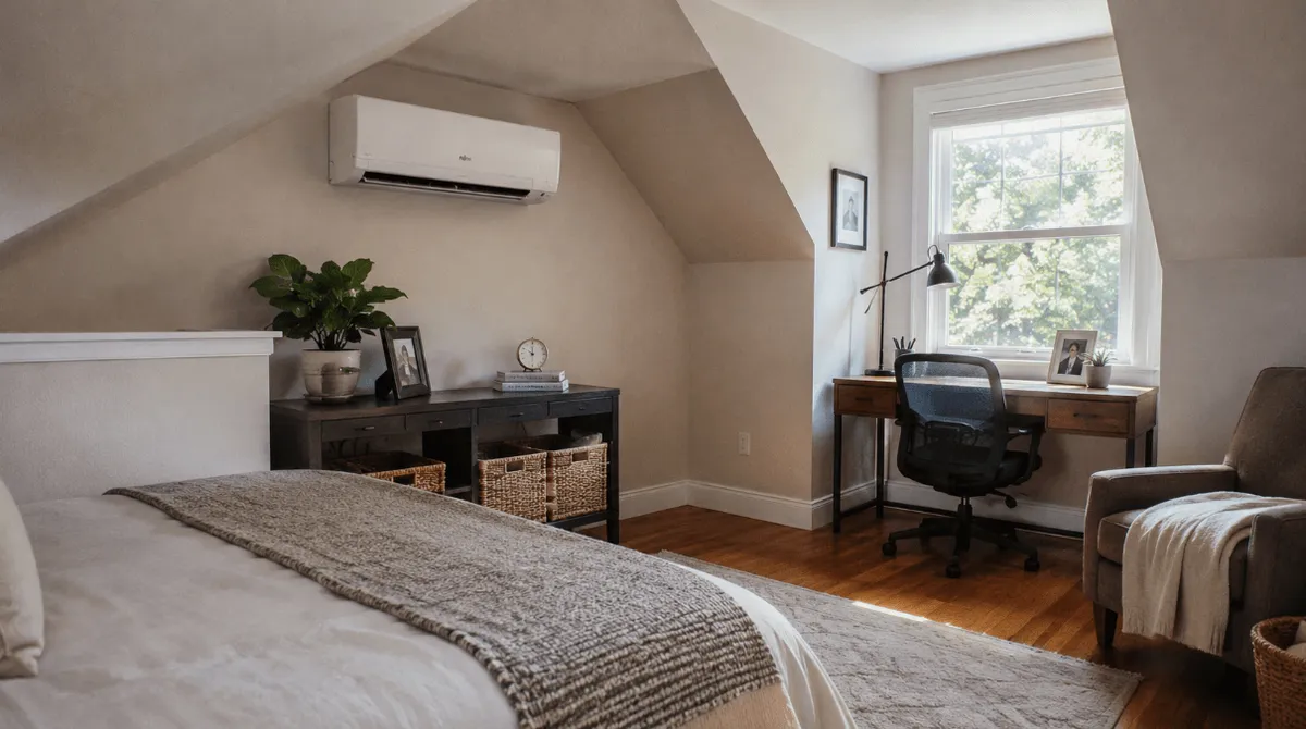 Comment chauffer et refroidir un grenier avec une thermopompe murale | Guide d'installation