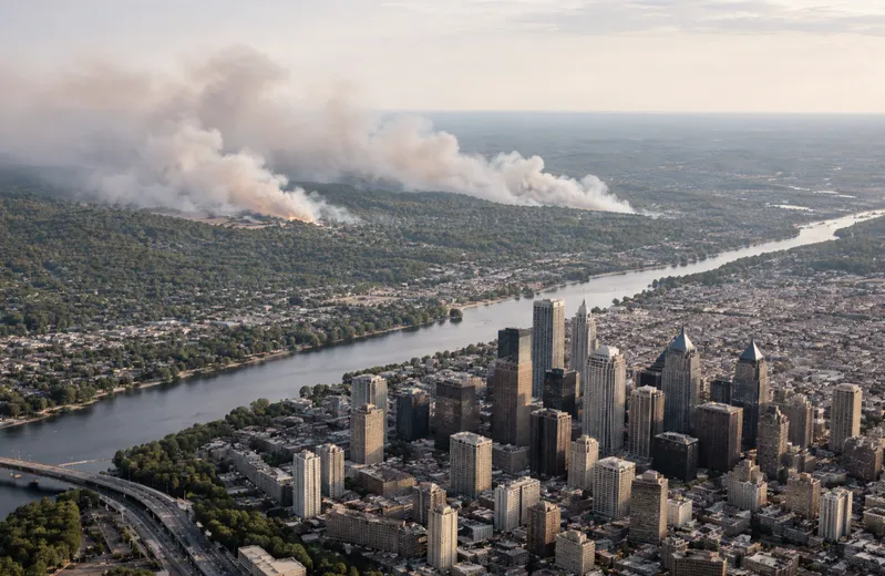 Is Smoke Headed Your Way? Current Live Forest Wildfire and Smoke Map Today in Philadelphia, PA | Real-Time Air Quality Alerts