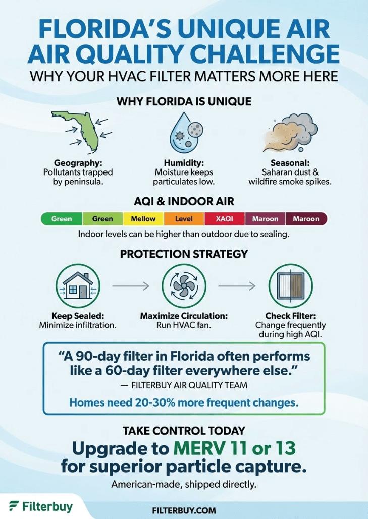 An infographic about Florida's air quality index.