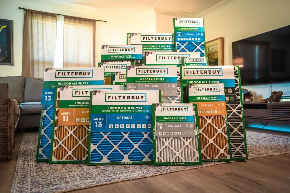 20x22x1 air filter installed in HVAC system for improved indoor air quality