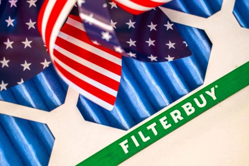 Replacement Range Hood Filters and How to Clean Grease Off - Image of Filterbuy air filter, made in the USA.