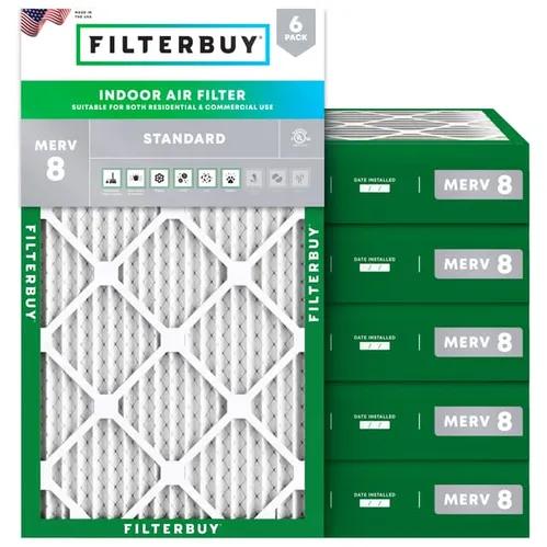 View of Filterbuy's MERV 8 HVAC air filters