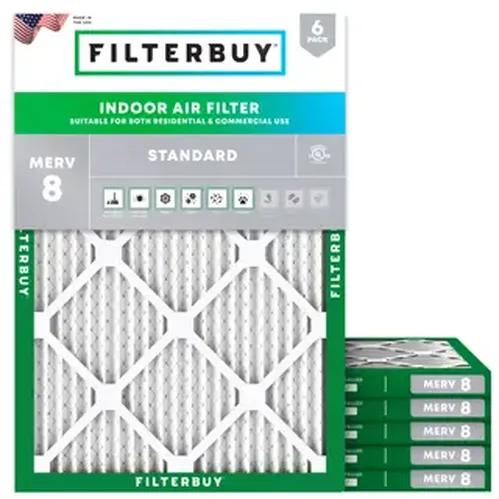View of Filterbuy's MERV 8 HVAC air filters
