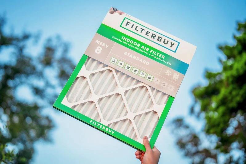 carbon-22x22x2-air-filters-for-allergies - view of a merv 8 filter 