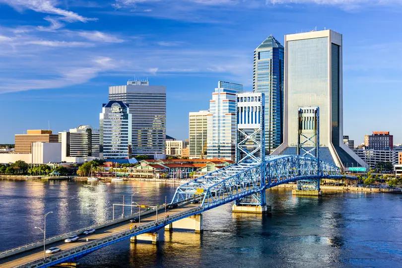 Most and Least Densely Populated Cities in America - Skyline of Jacksonville.