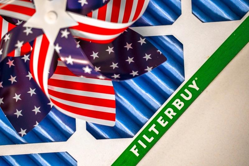 Air Filter Alternative Best Price Near Me - Image of HVAC air filter from Filterbuy product made in the USA.