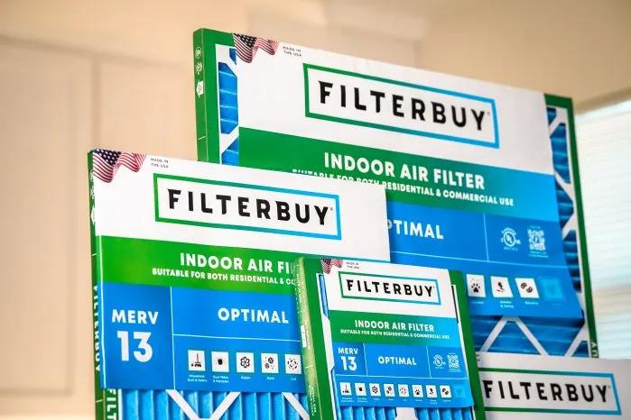 A view of Filterbuy's Honeywell filter showcasing its high-efficiency design.