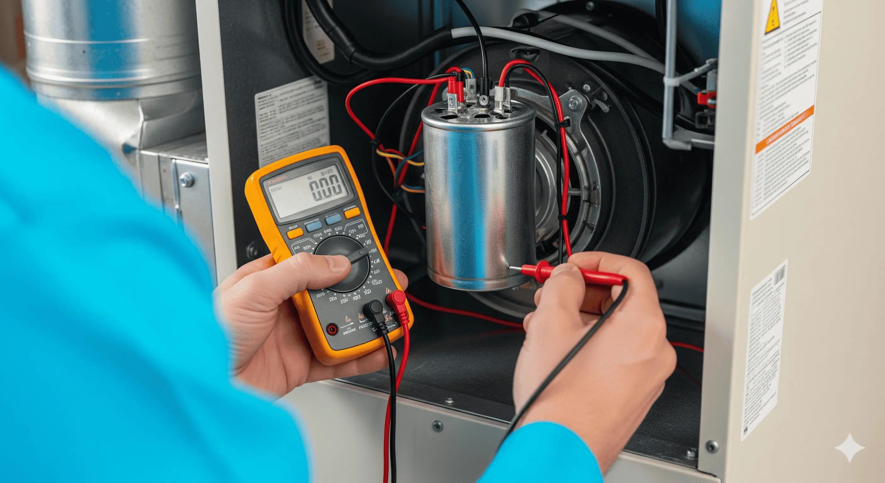 furnace capacitor replacement cost signs symptoms how to test bad blower motor repair guide