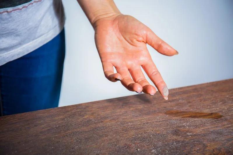 Best 25x29x2 Allergen Air Filter - View of hand that touched dust on a surface