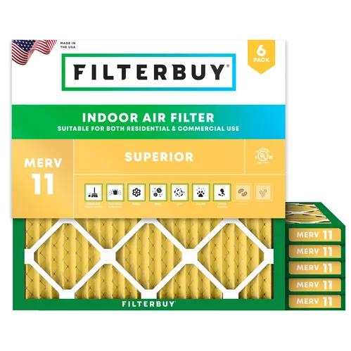 20x20x1 MERV 11 Furnace & HVAC Air Conditioner Filter
