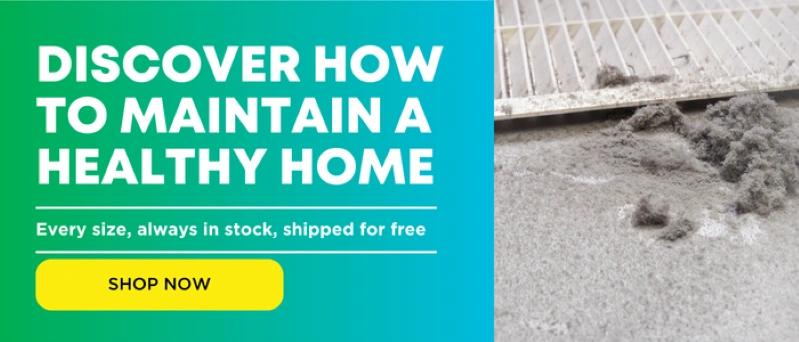 Image of an HVAC filter vent that is filled with dust and dirt.