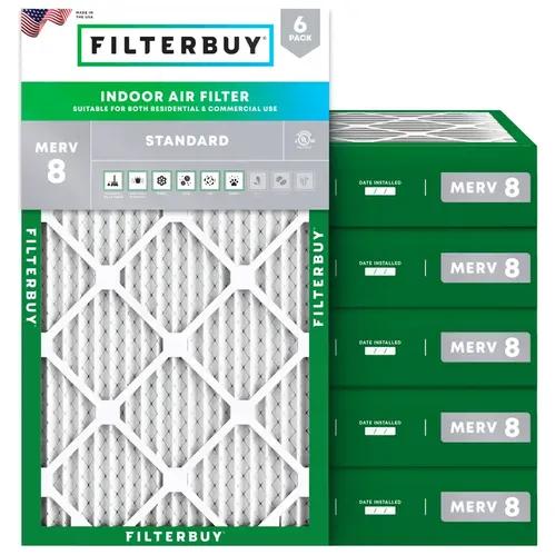View of Filterbuy's MERV 8 HVAC air filters