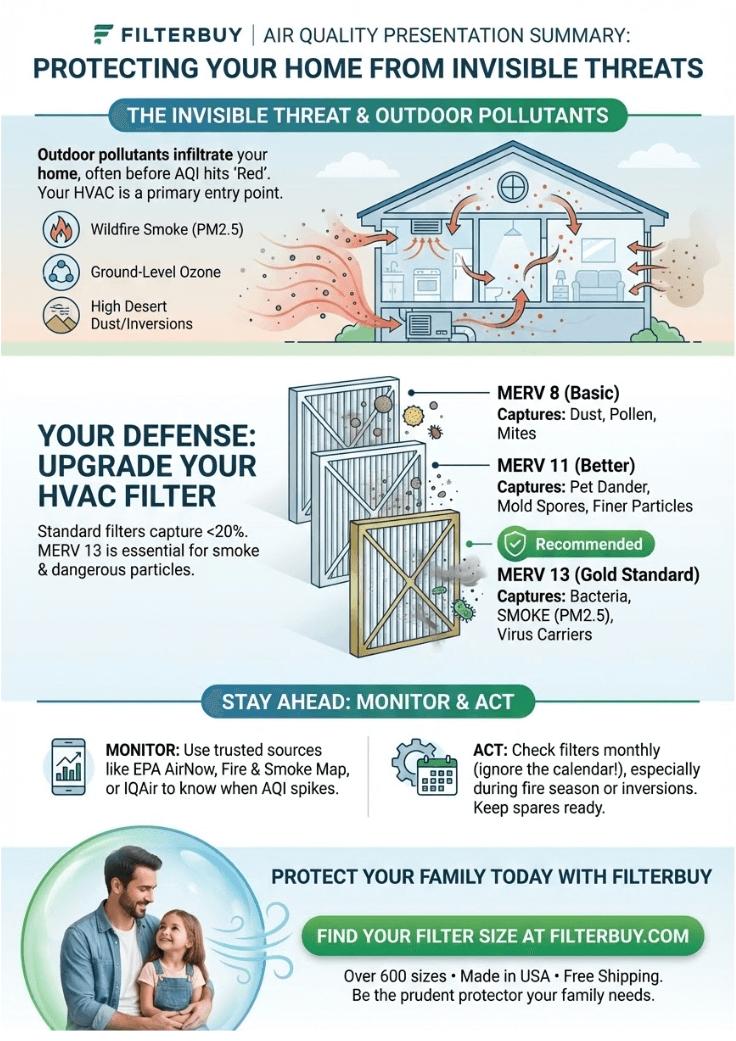 An infographic about the air quality index of Colorado Springs, Colorado.