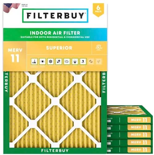 View of 23.25x29.25x1 MERV 11 Pleated Air Filter from Filterbuy