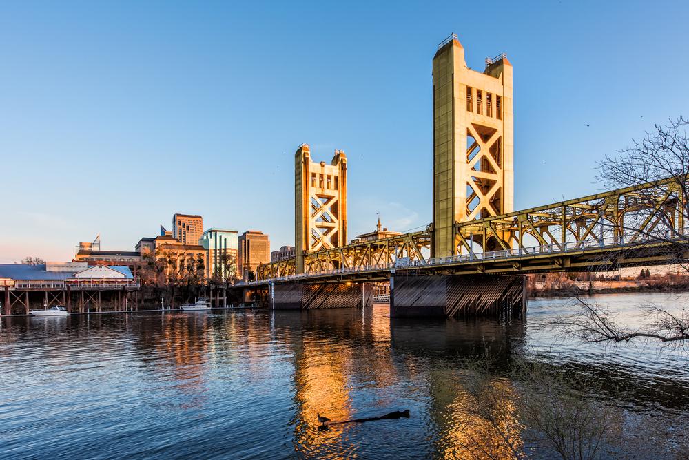 View of classic bridge in Sacramento-Roseville-Arden-Arcade, CA