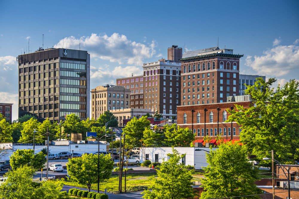 Image of South Carolina's commercial business district.