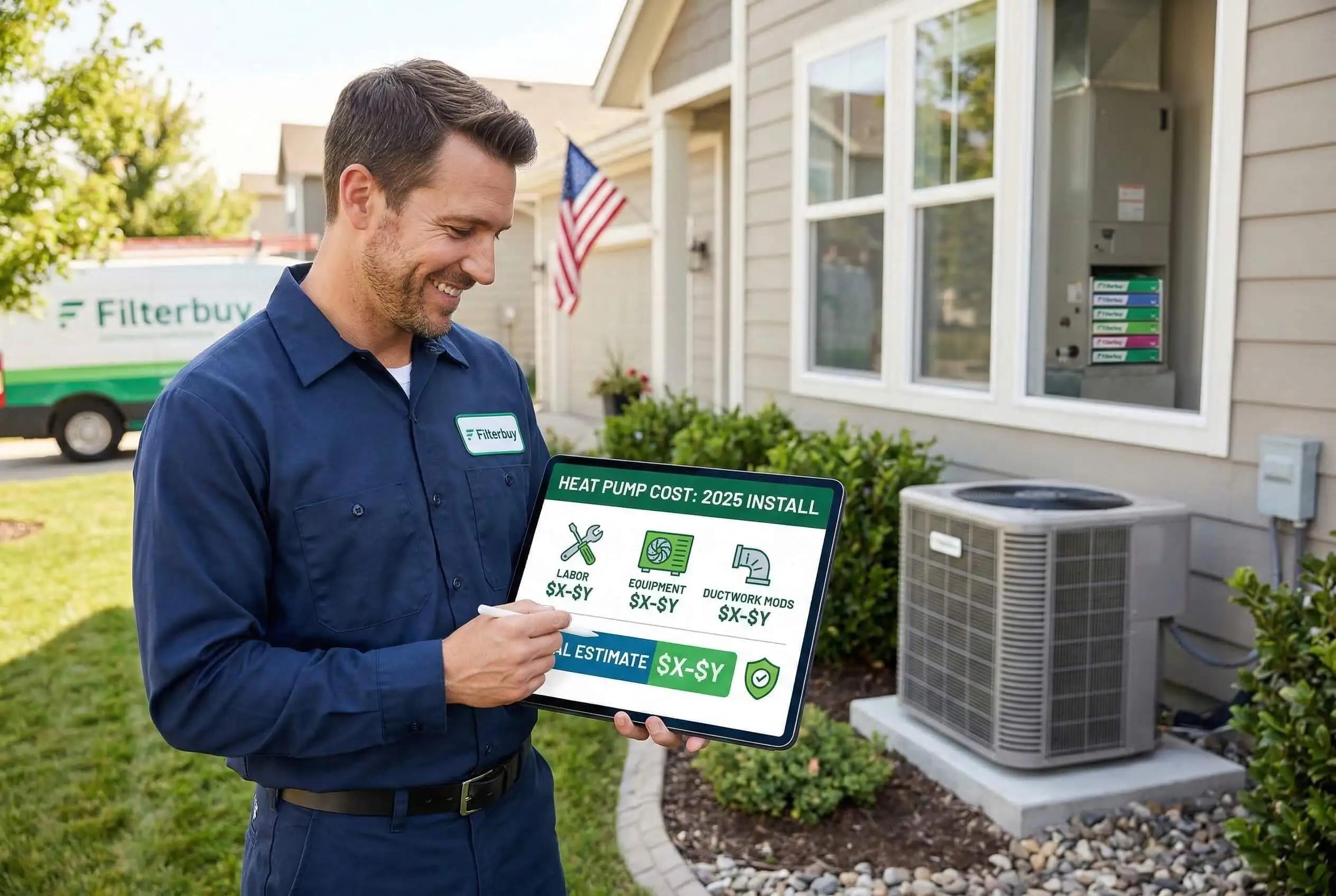 heat pump cost installation replacement repair operating monthly furnace vs efficiency incentives breakdown