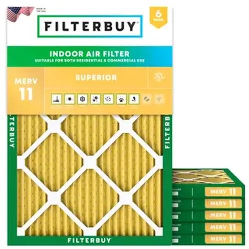 View of Filterbuy’s MERV 11 HVAC air filters